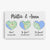 Mappa dell'amore - Regali Personalizzati | Tela per Coppia/Amanti