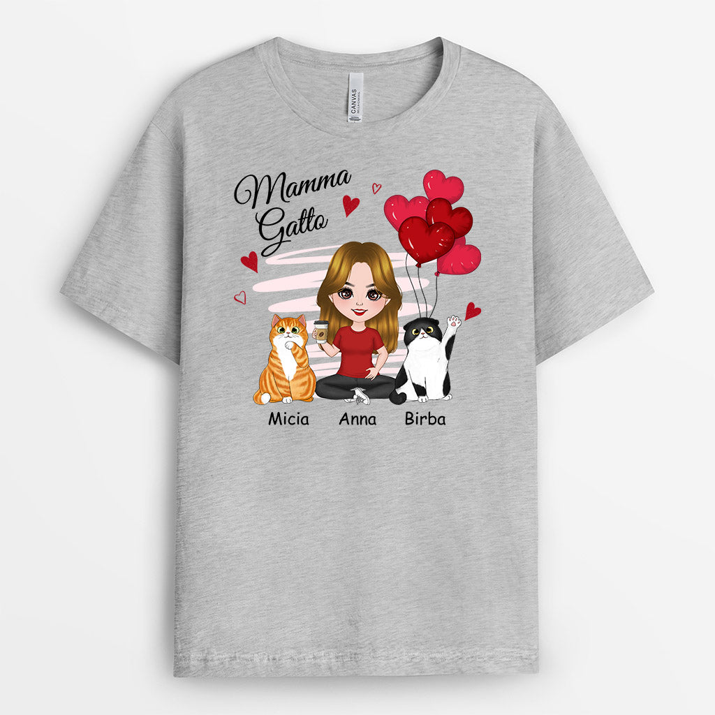 Mamma Gatto - Regali Personalizzati | Magliette per Amanti dei gatti