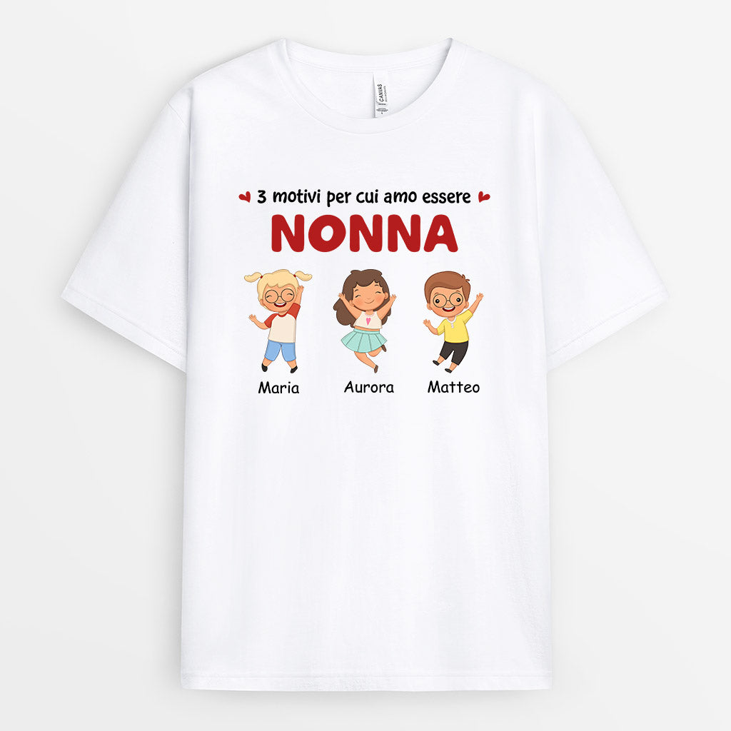 I Motivi Per Cui Amo Essere Una Mamma/Nonna - Regali Personalizzati | Magliette per Mamma/Nonna