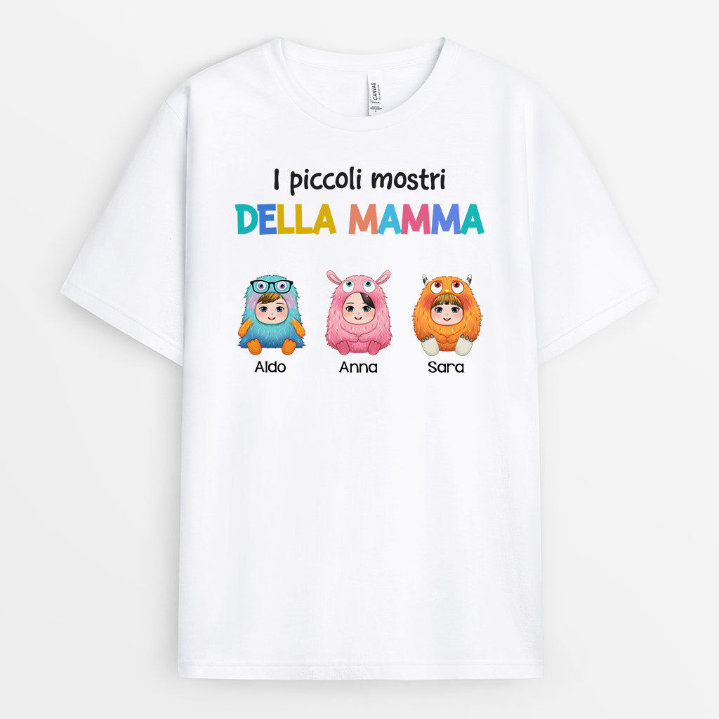 I Piccoli Mostri della Mamma/Nonna - Regali Personalizzati | Magliette per Mamma/Nonna