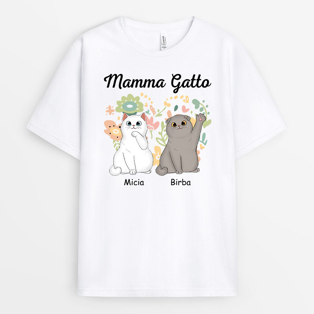 Mamma Gatto - Regali Personalizzati | Magliette per gli amanti dei gatti