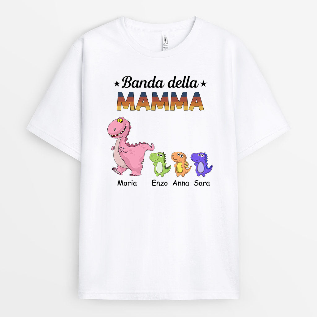 La Banda dei Dinosauri della Mamma/Nonna - Regali Personalizzati | Magliette per Mamma/Nonna
