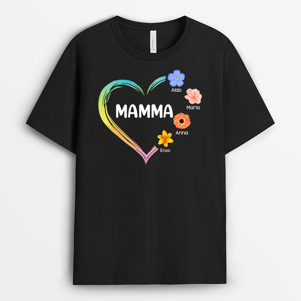 I Piccoli Fiori della Mamma/Nonna - Regali Personalizzati | Magliette per Mamma/Nonna
