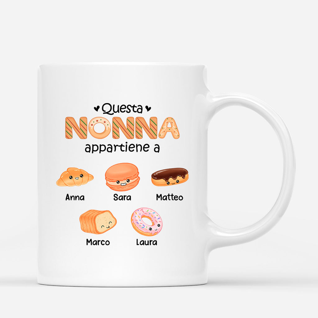 Tazza Questa Mamma/Nonna Appartiene A Personalizzata - Ottimovogue