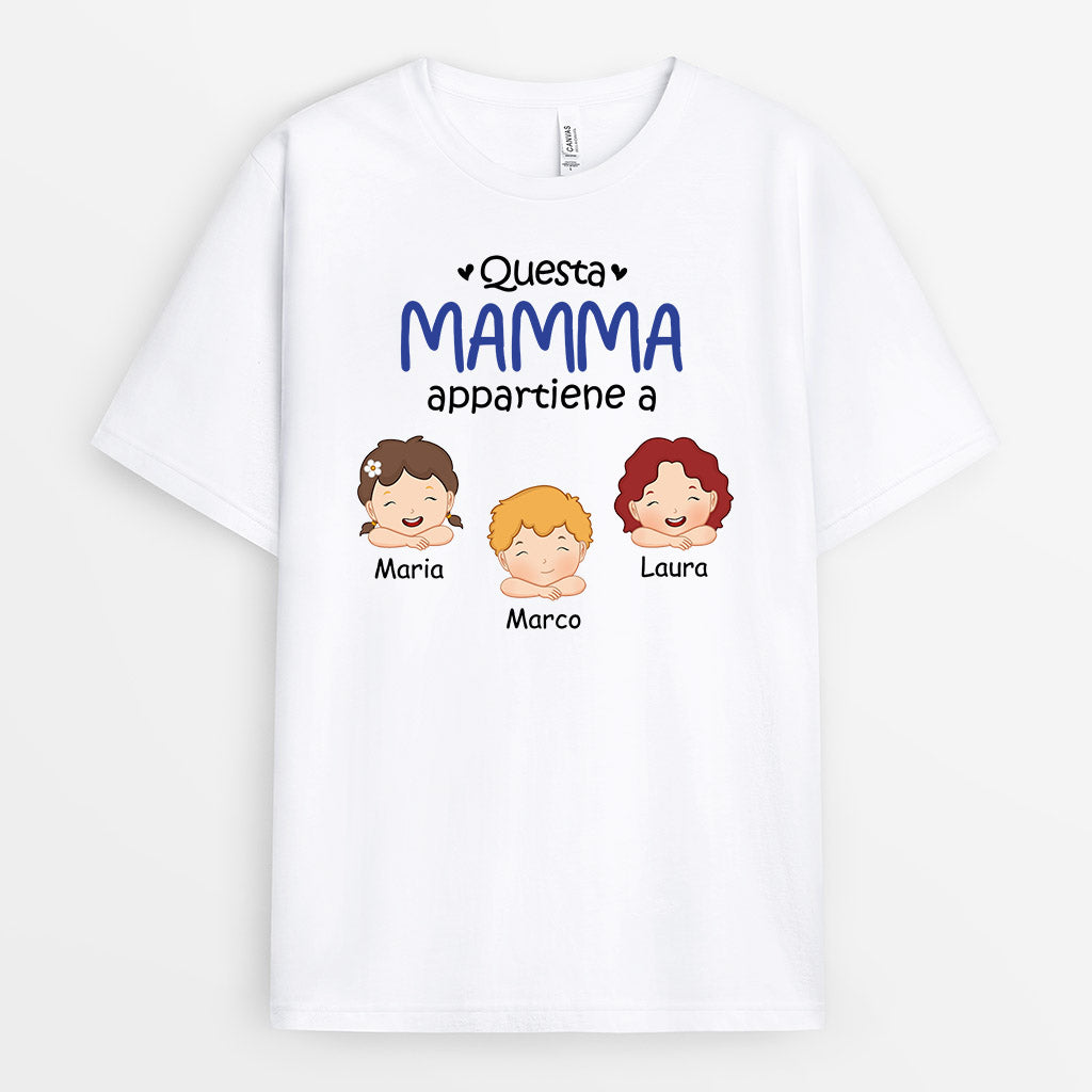 Questa Mamma/Nonna Appartiene A - Regali Personalizzati