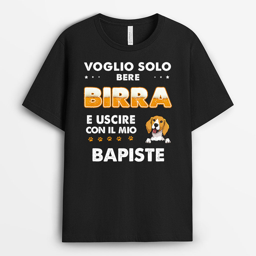 Birra E Cane - Regali Personalizzati | Magliette per Amanti Dei Cani