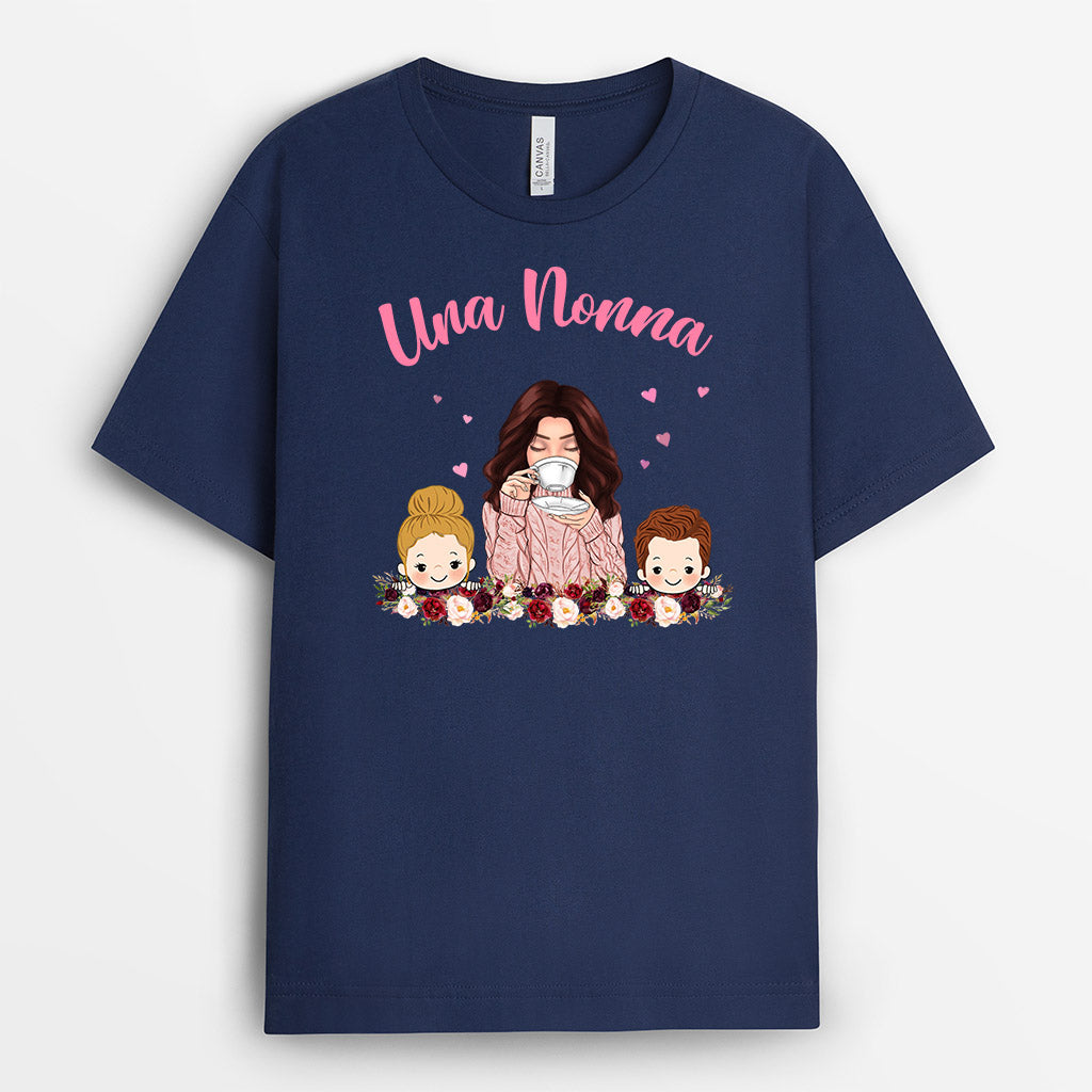 Una Nonna e i Suoi Nipoti - Regali Personalizzati | Magliette per Mamma/Nonna