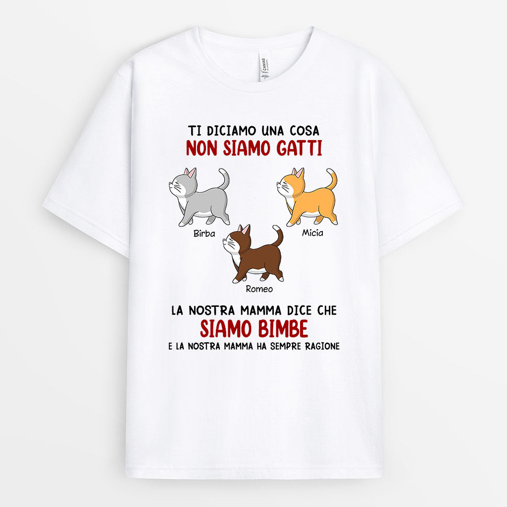 Noi Siamo Le Bimbe - Regali Personalizzati | Magliette per Amante Dei Gatti