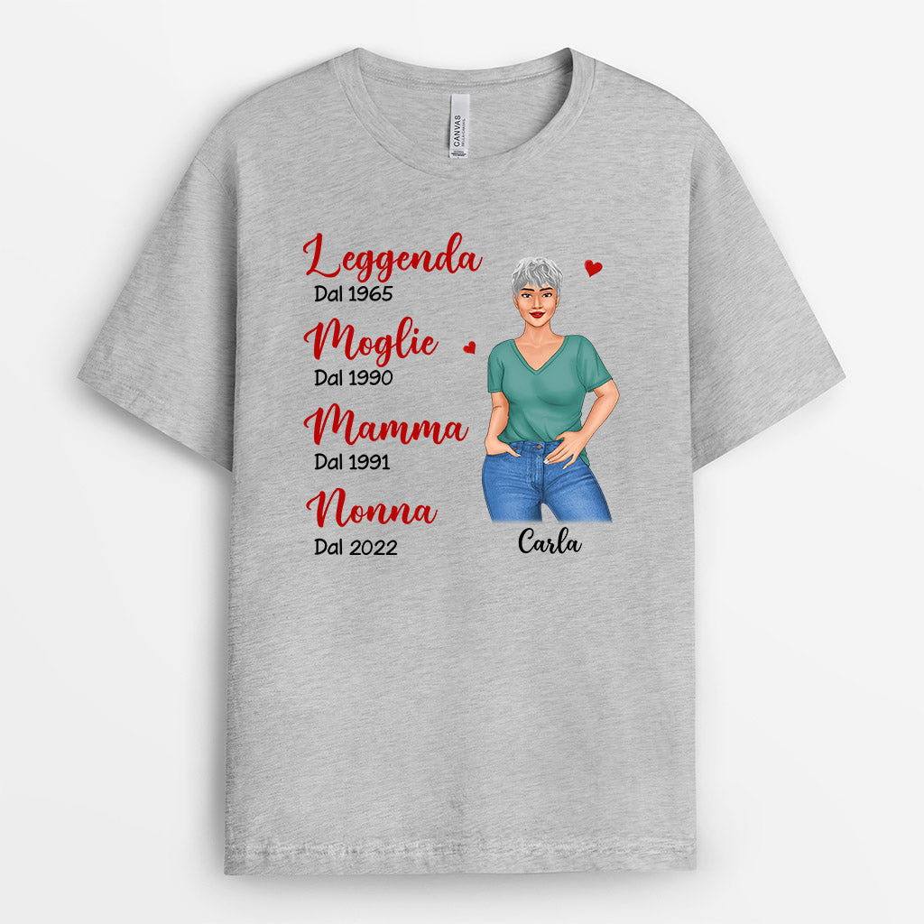 Leggenda Moglie Mamma Nonna - Regali Personalizzati | Magliette per Mamma/Nonna
