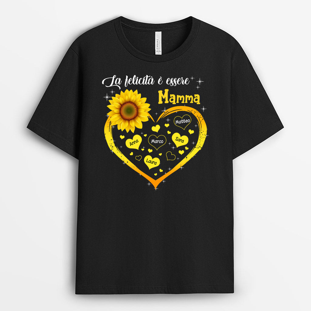La Felicità È Essere Nonna Mamma - Regali Personalizzati | Magliette per Mamma/Nonna