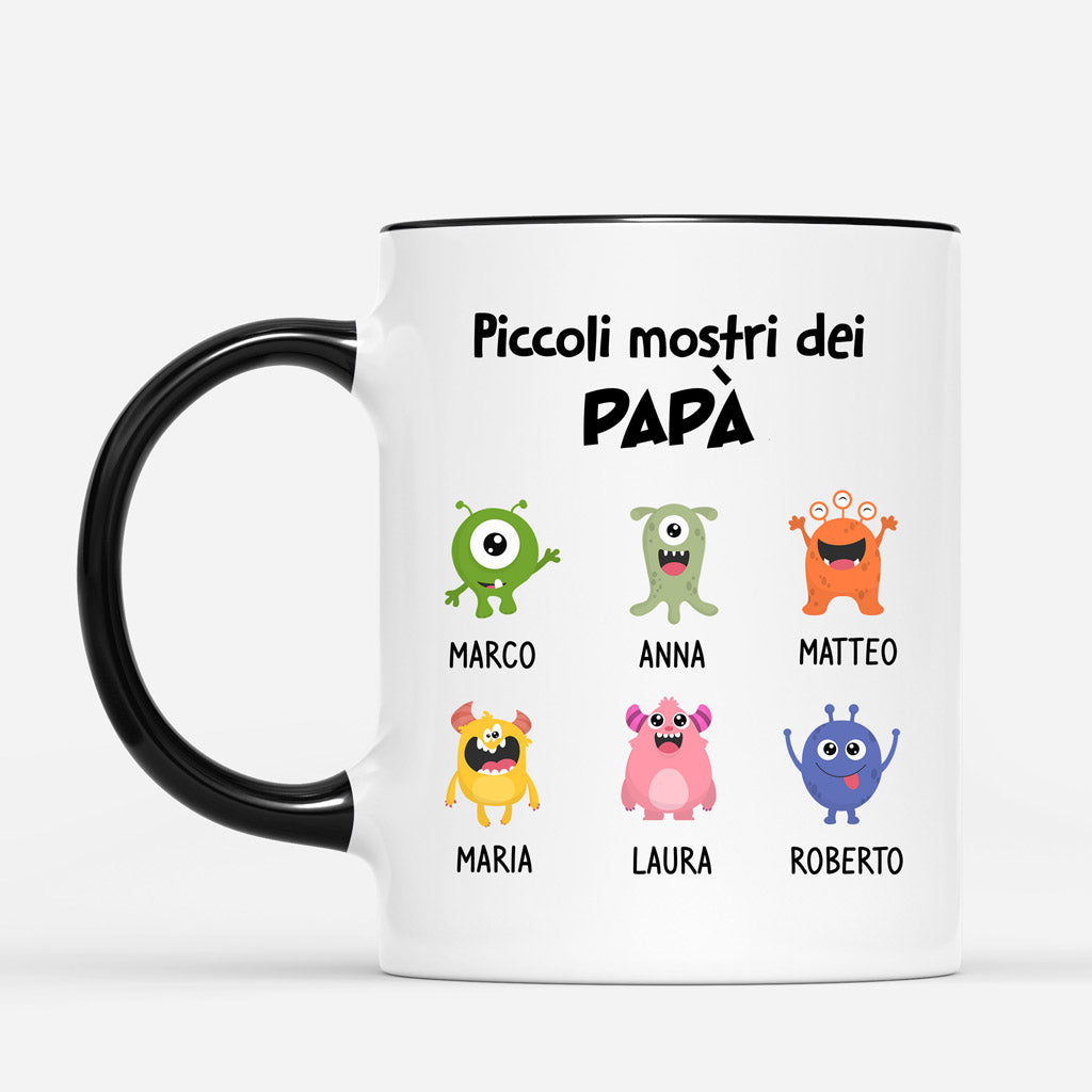 Piccoli Mostri Dei Papà/Nonno - Regali Personalizzati | Tazza per Papà/Nonno