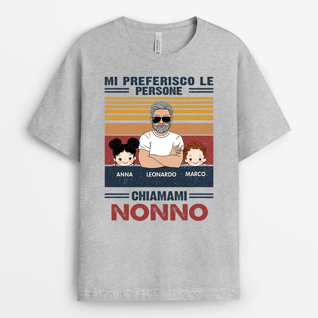 Preferisco Le Persone Che Mi Chiamano Nonno - Regali Personalizzati | Magliette per Papà/Nonno