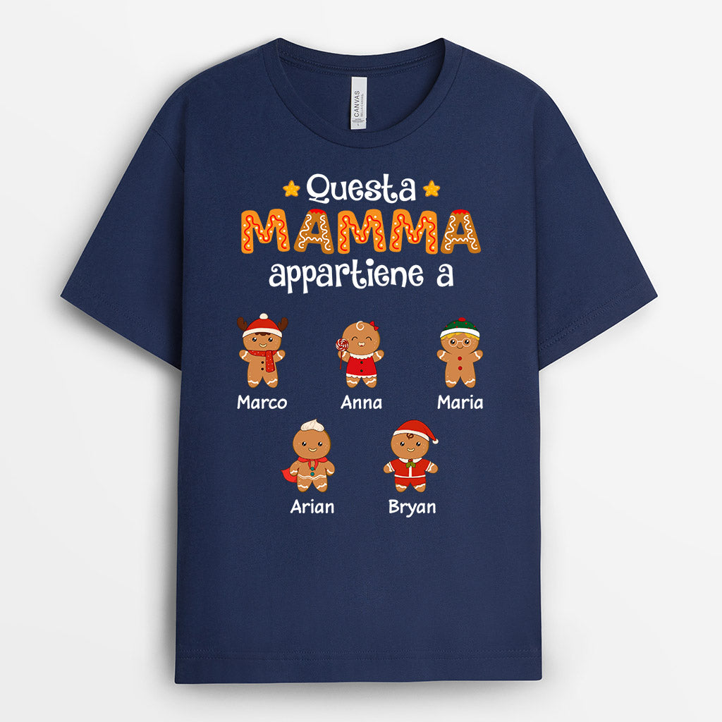 Questa Nonna Mamma Appartiene A - Regali Personalizzati | Magliette Per Mamma/Nonna