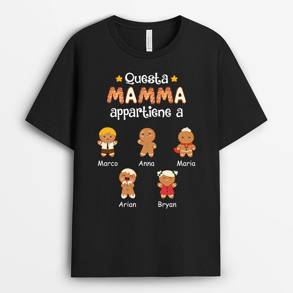 Questa Mamma/Nonna Appartiene A - Regali Personalizzati | Magliette per Mamma/Nonna