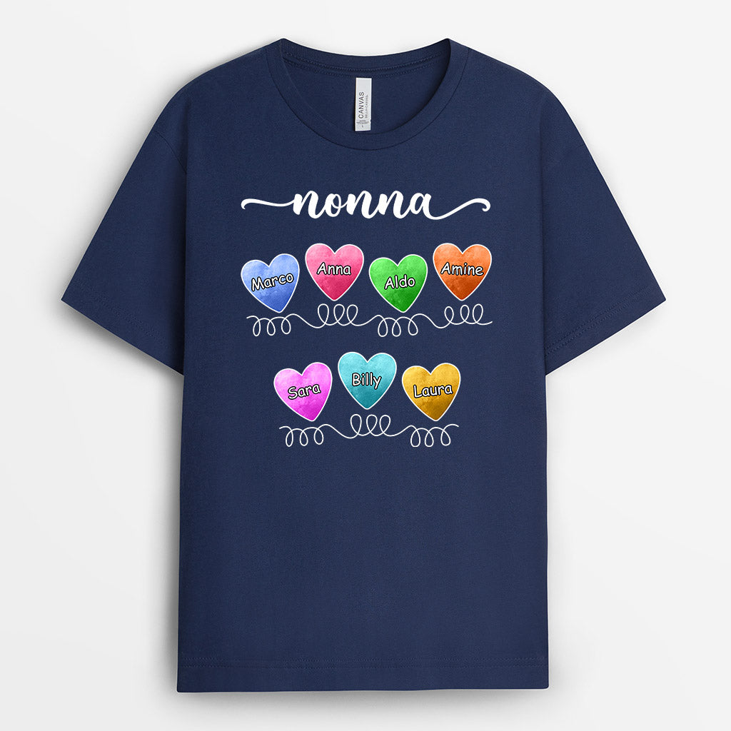 I Cuori della Mamma/Nonna - Regali Personalizzati | Magliette per Mamma/Nonna