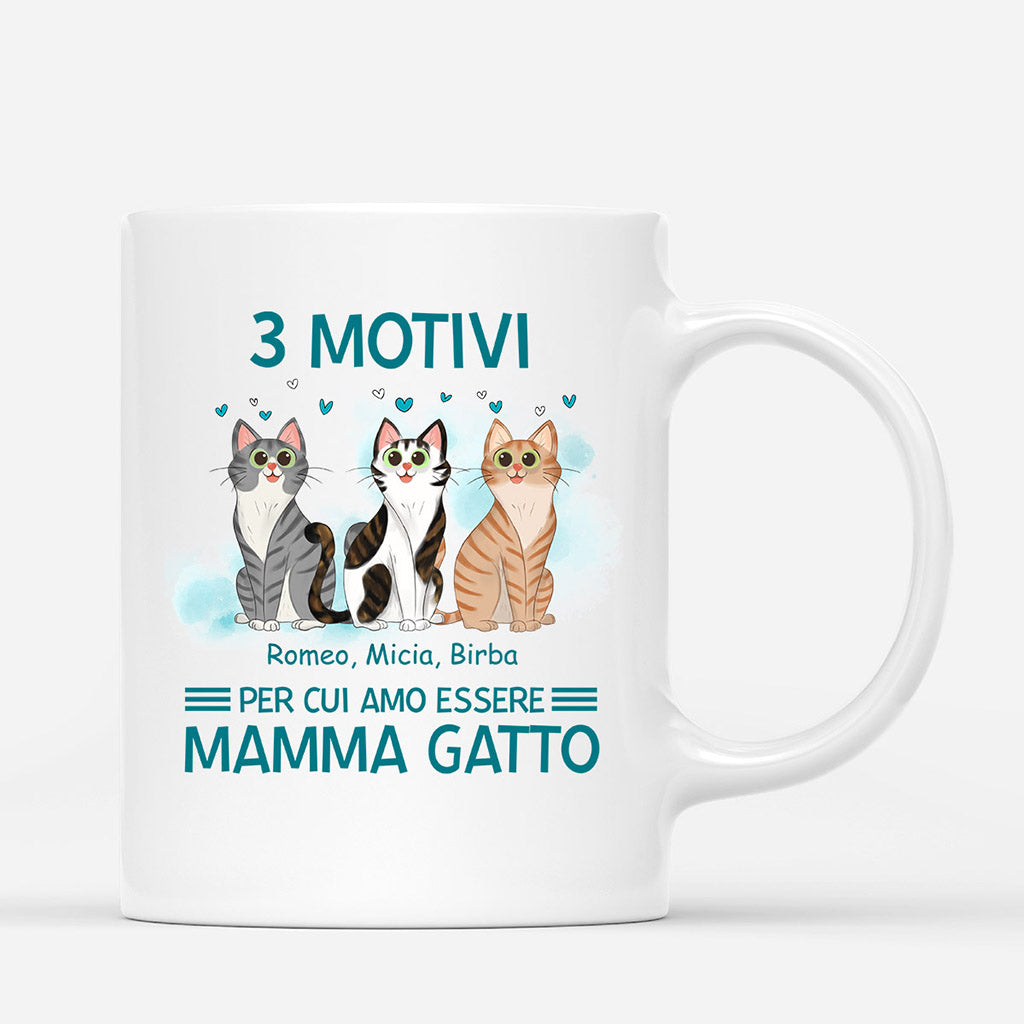 I Motivi Per Cui Amo Essere Mamma/Papà Gatto - Regali personalizzati | Tazze per gli amanti dei gatti