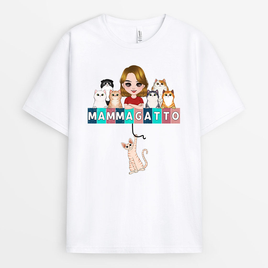 Mamma Gatto - Regali Personalizzati | Magliette per Amanti dei Gatti
