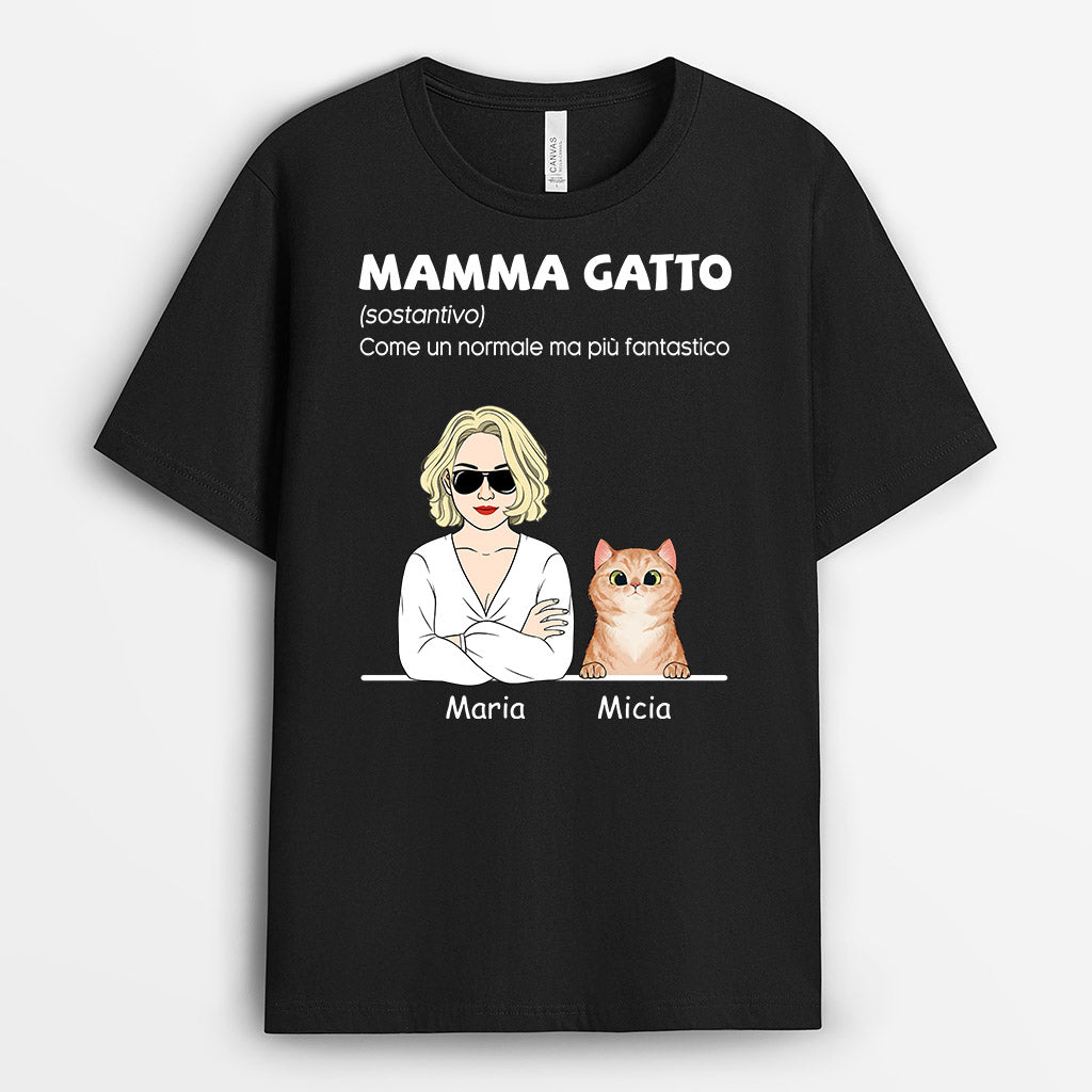Mamma gatto - Regali personalizzati | Magliette per gli amanti dei gatti