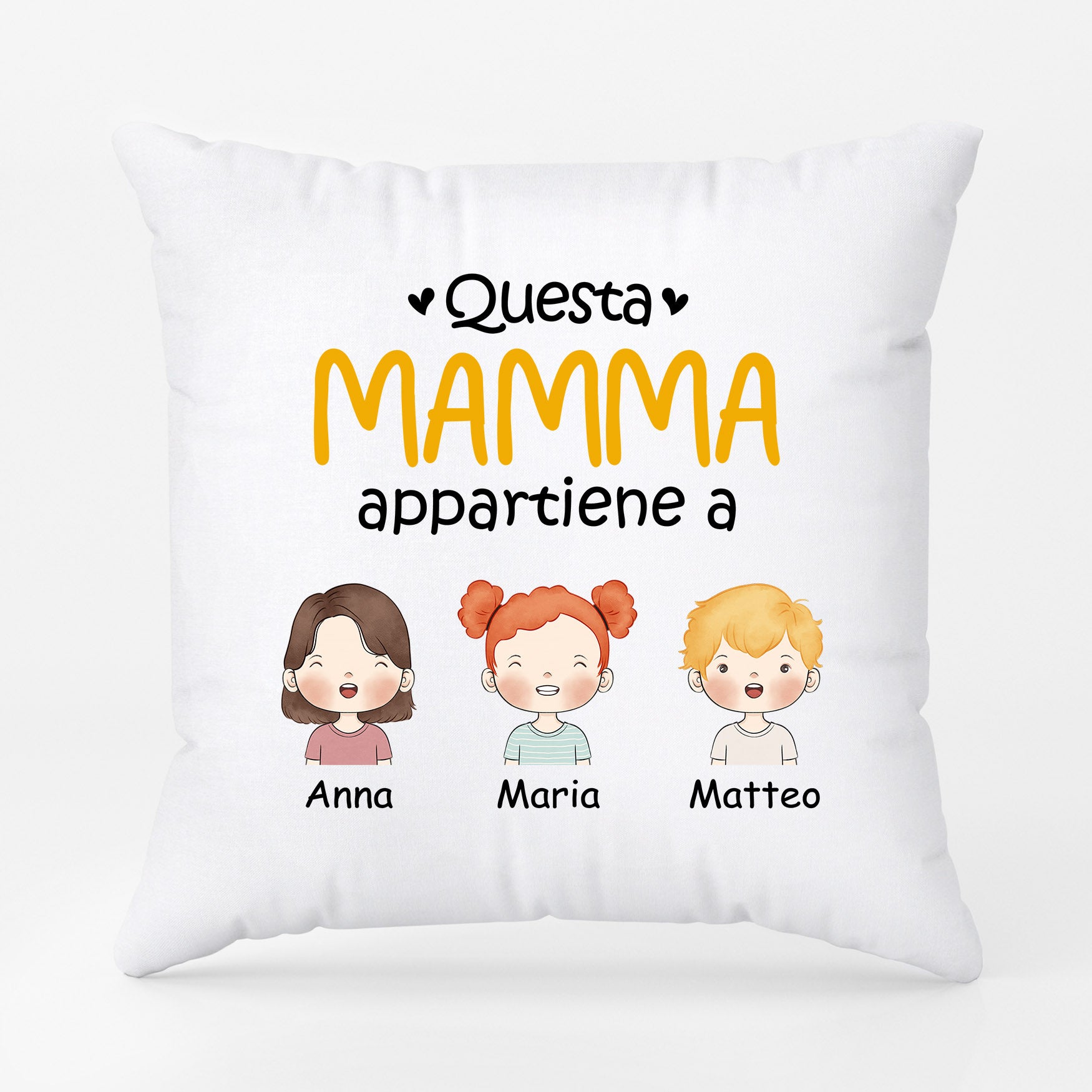 Questa Mamma/Nonna Appartiene A - Regali Personalizzati | Cuscino per Mamma/Nonna