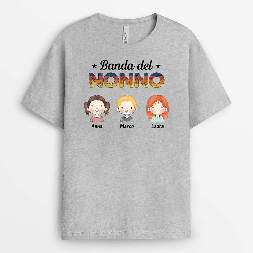 Maglietta La Banda del Papà/Nonno Personalizzata