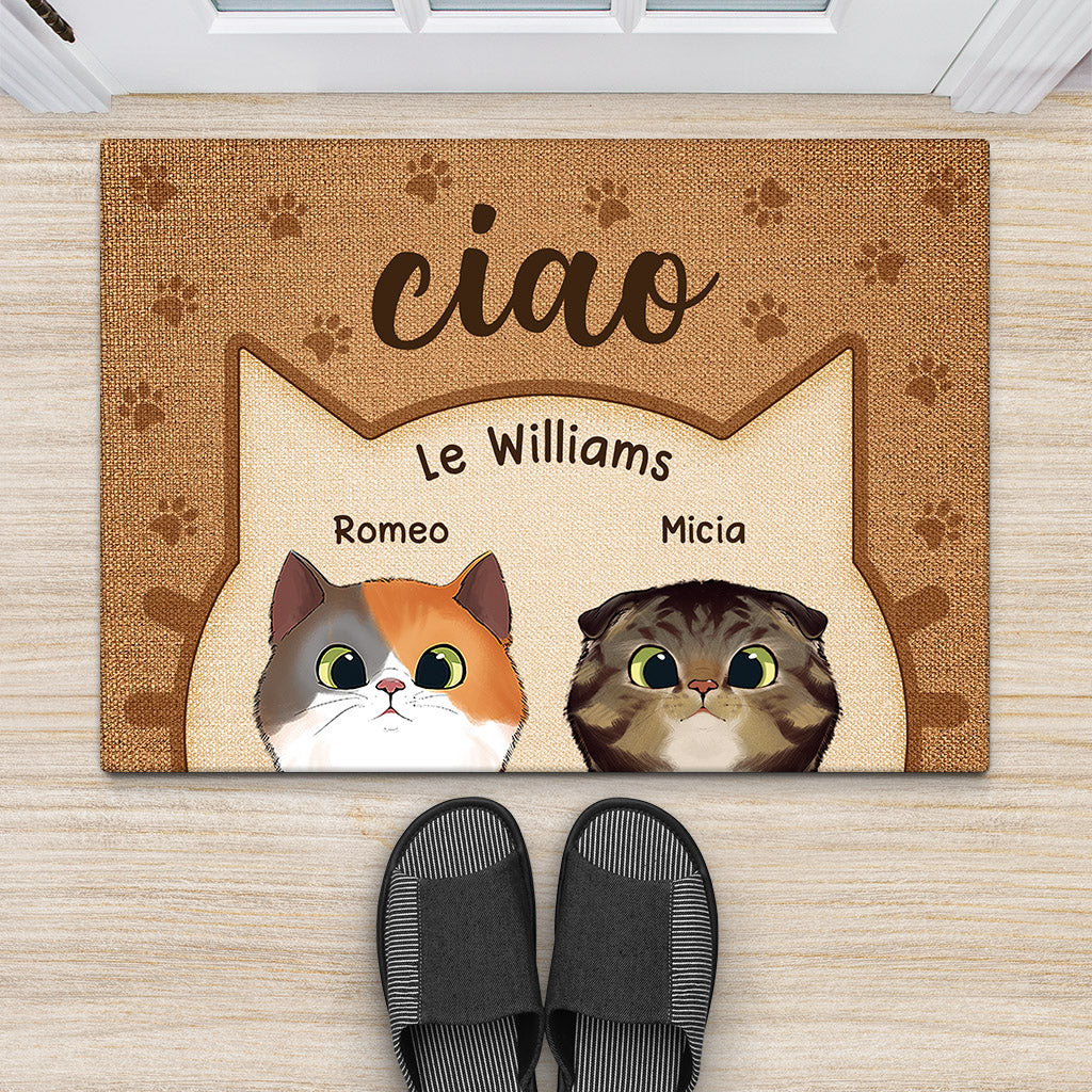 Ciao - Regali personalizzati  Zerbini per gli amanti dei gatti
