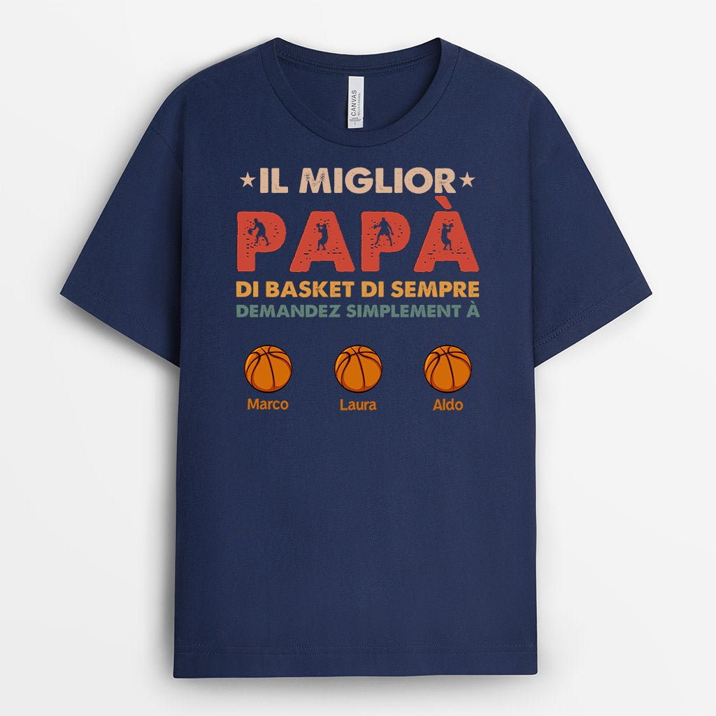 Il Miglior Papà Di Basket Di Sempre - Reagli Personalizzati | Magliette per Papà