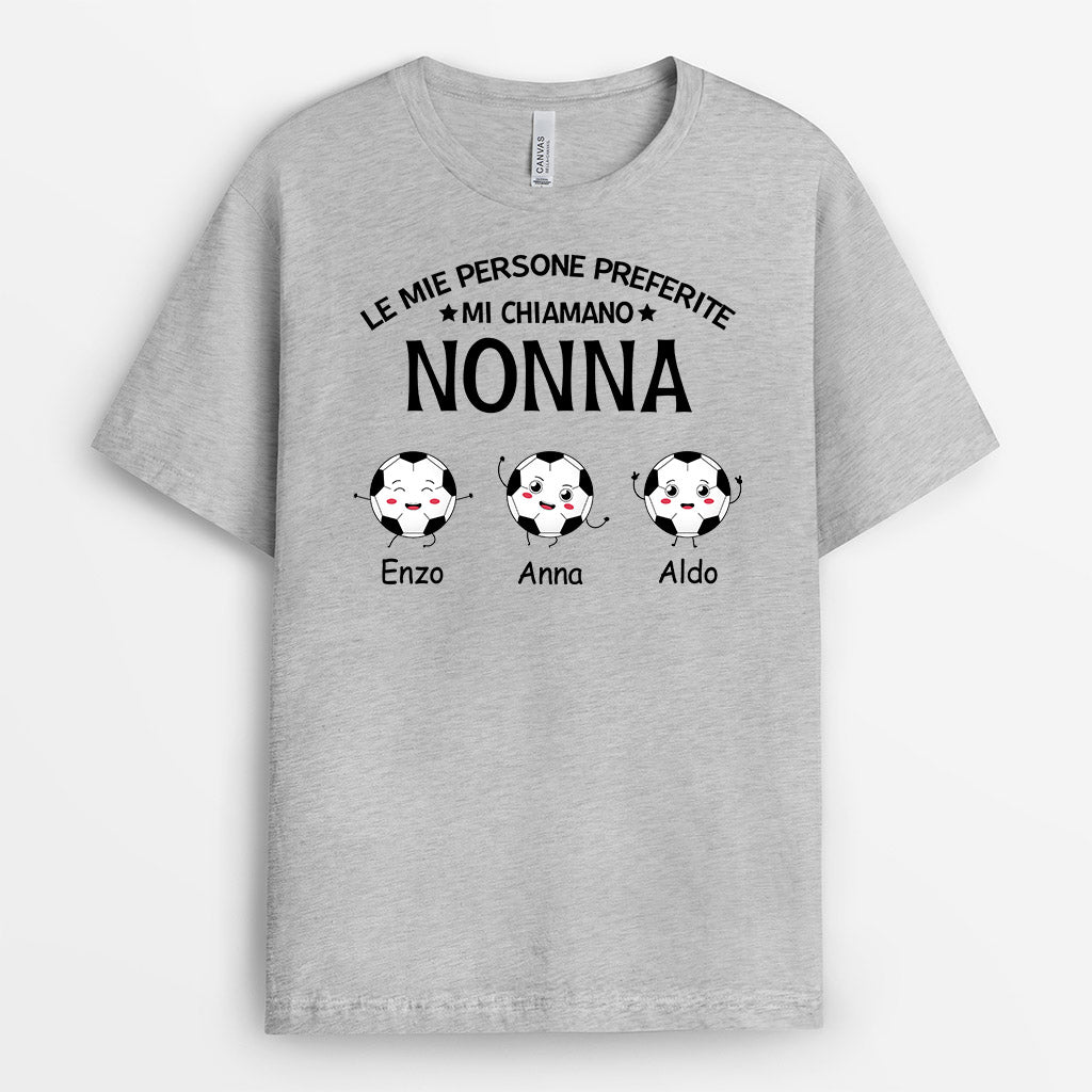 Le Mie Persone Preferite Mi Chiamano Mamma/Nonna - Regali Personalizzati | Magliette per Mamma/Nonna