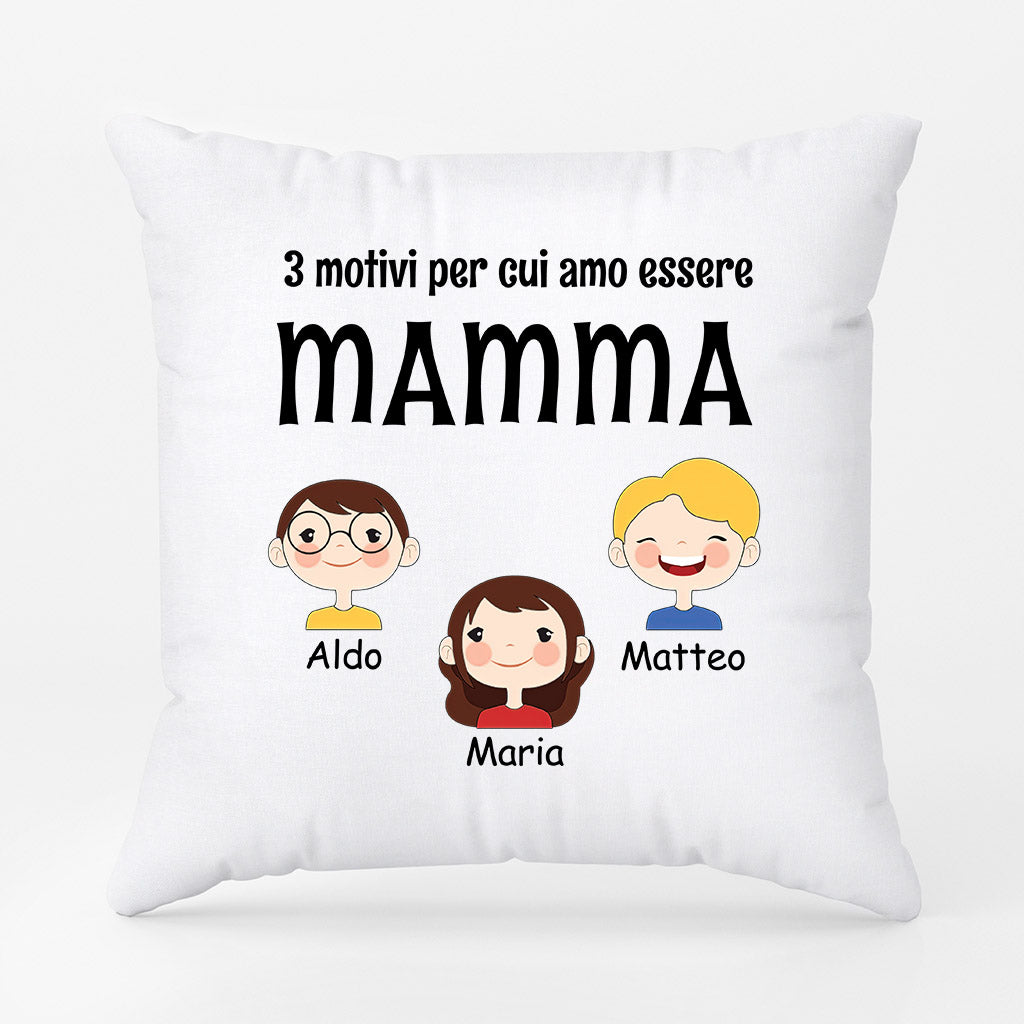 I Motivi Per Cui Amo Essere Mamma/Nonna - Regali Personalizzati | Cuscino per Mamma/Nonna