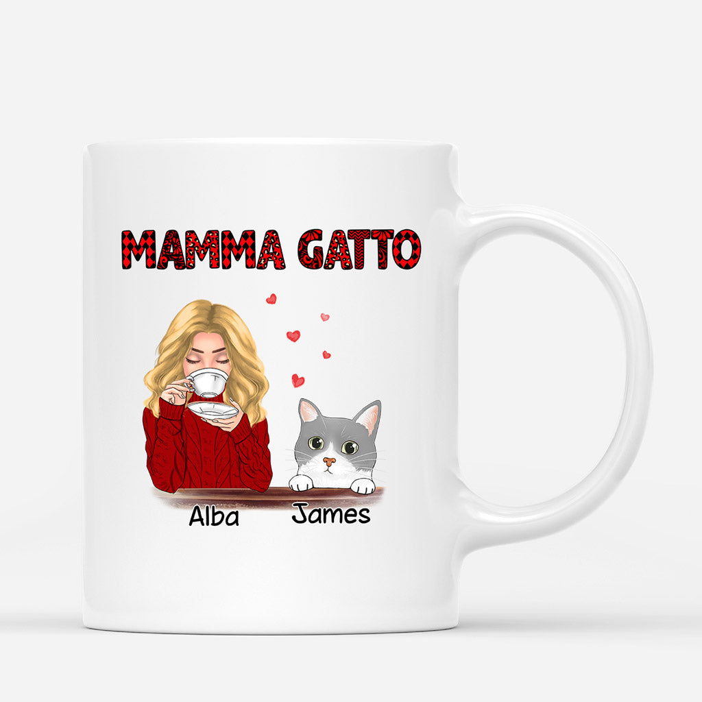 Mamma Gatto - Regali Personalizzati | Tazza per Amanti dei Gatti