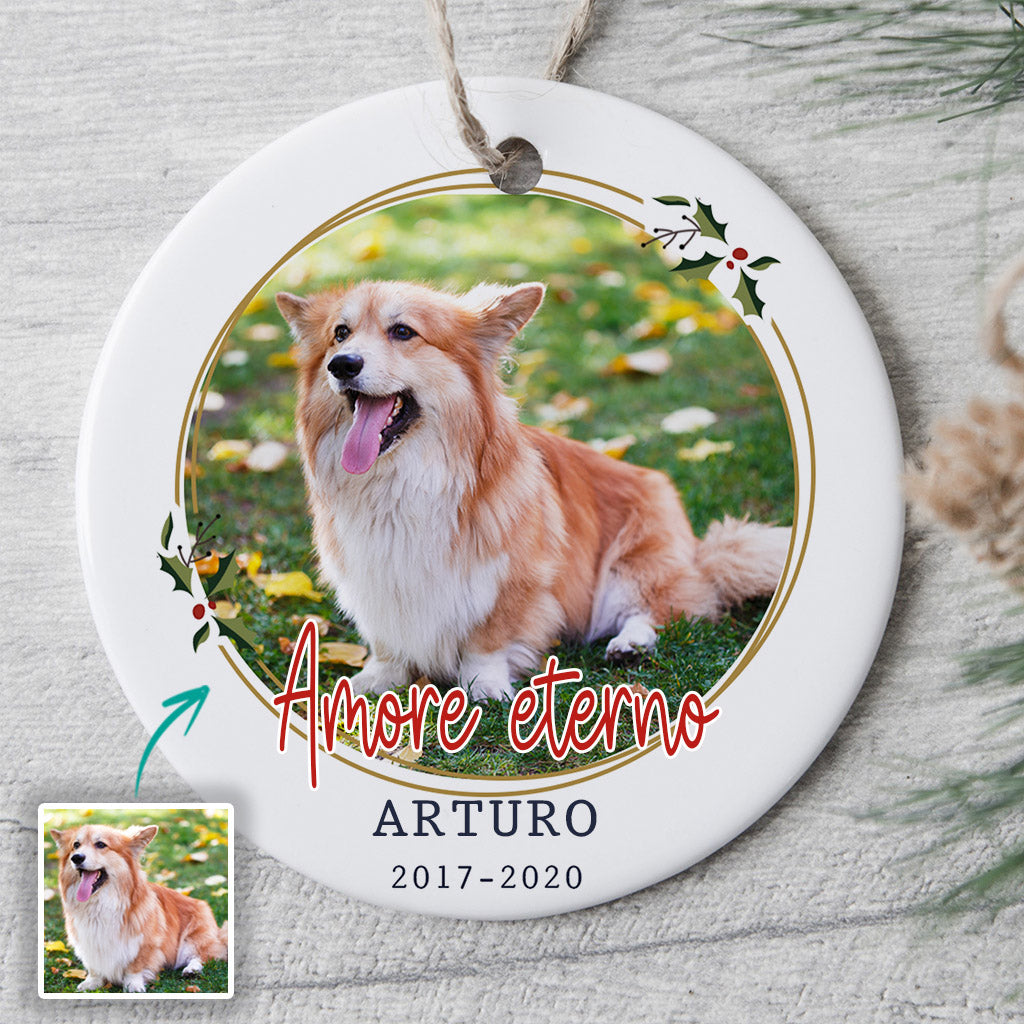 Amante dei cani - Ornamento di Natale commemorativo personalizzato - 0109O040C