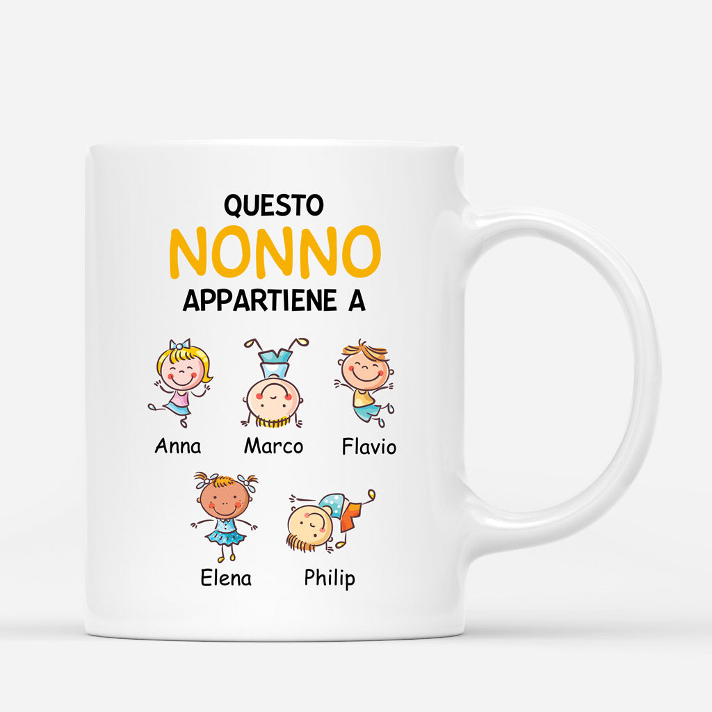 Questo Papà/Nonno Appartiene A - Regali Personalizzati