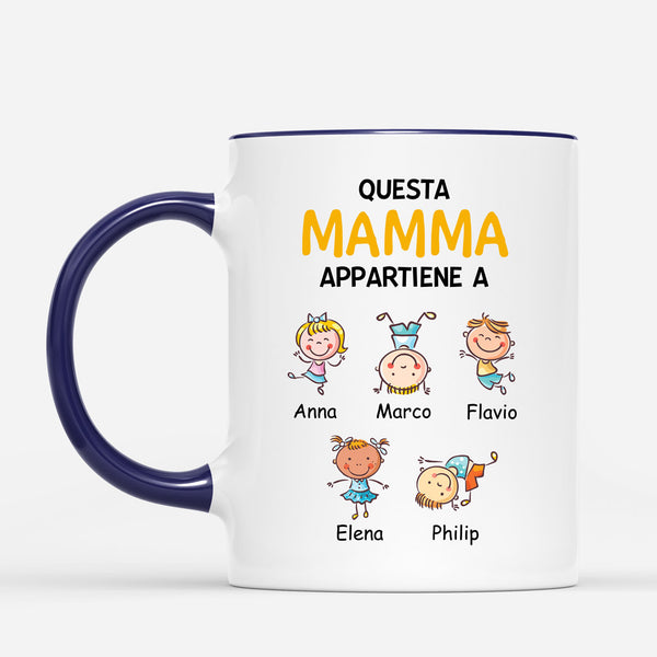 Questo Mamma/Nonna Appartiene A - Regali Personalizzati