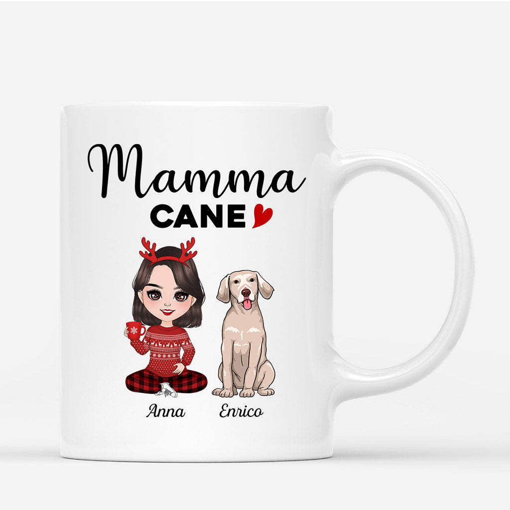 Mamma Cane - Regali Personalizzati | Tazza per Amanti dei Cani Natale