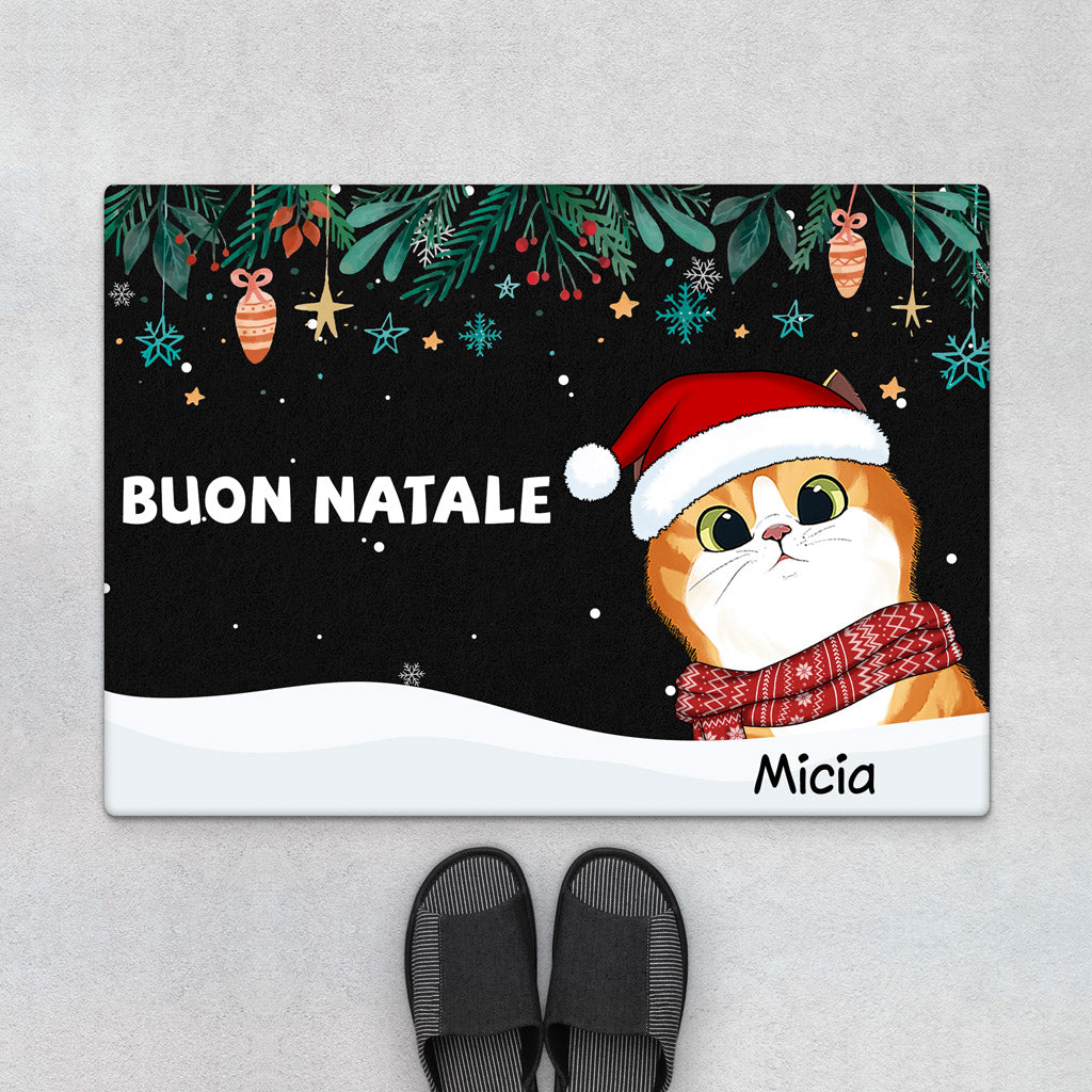 Zerbino personalizzato personalizzato giftsText nome Pet Dog Cat Photo non  c' è bisogno di bussare, siamo