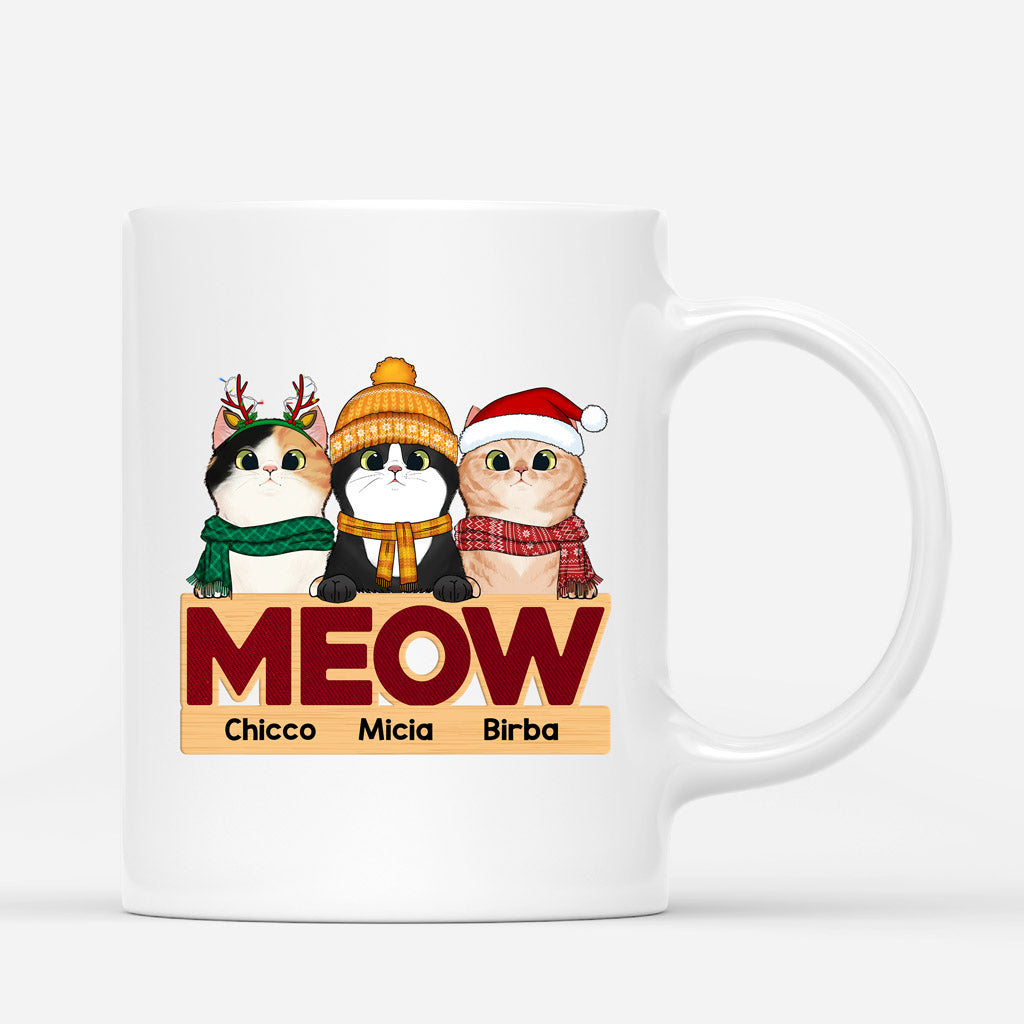 Meow Natale - Regali Personalizzati | Tazza per Amanti dei Gatti