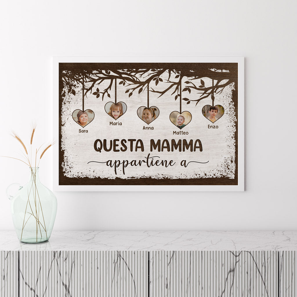 Questa Mamma/Nonna Appartiene A - Regali Personalizzati